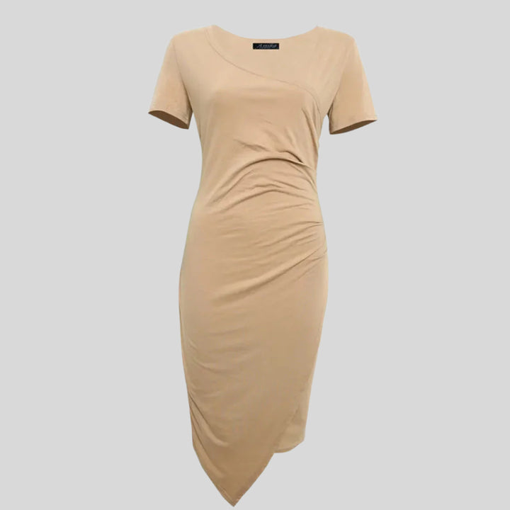 Elegantes Rundhalskleid | Midi