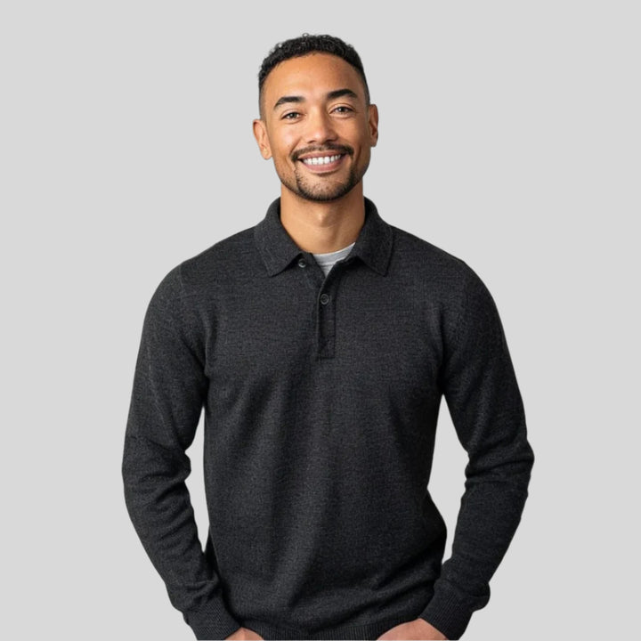 Zarek | Herren Langarm Polohemd | Bequem