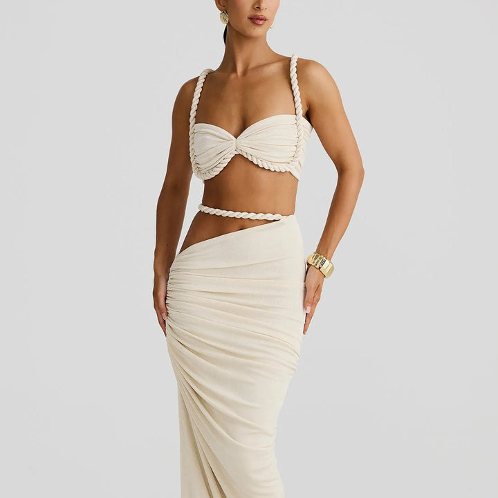 Elegantes Zweiteiliges Kleid-Set | Sommer