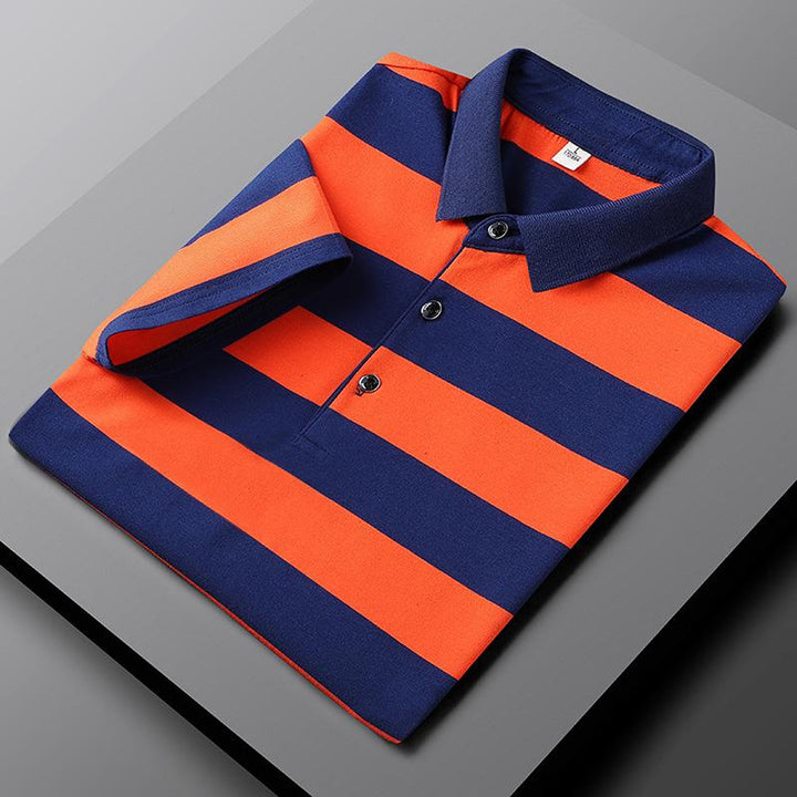 Gustave | Herren Gestreiftes Lässiges Poloshirt | Sommer