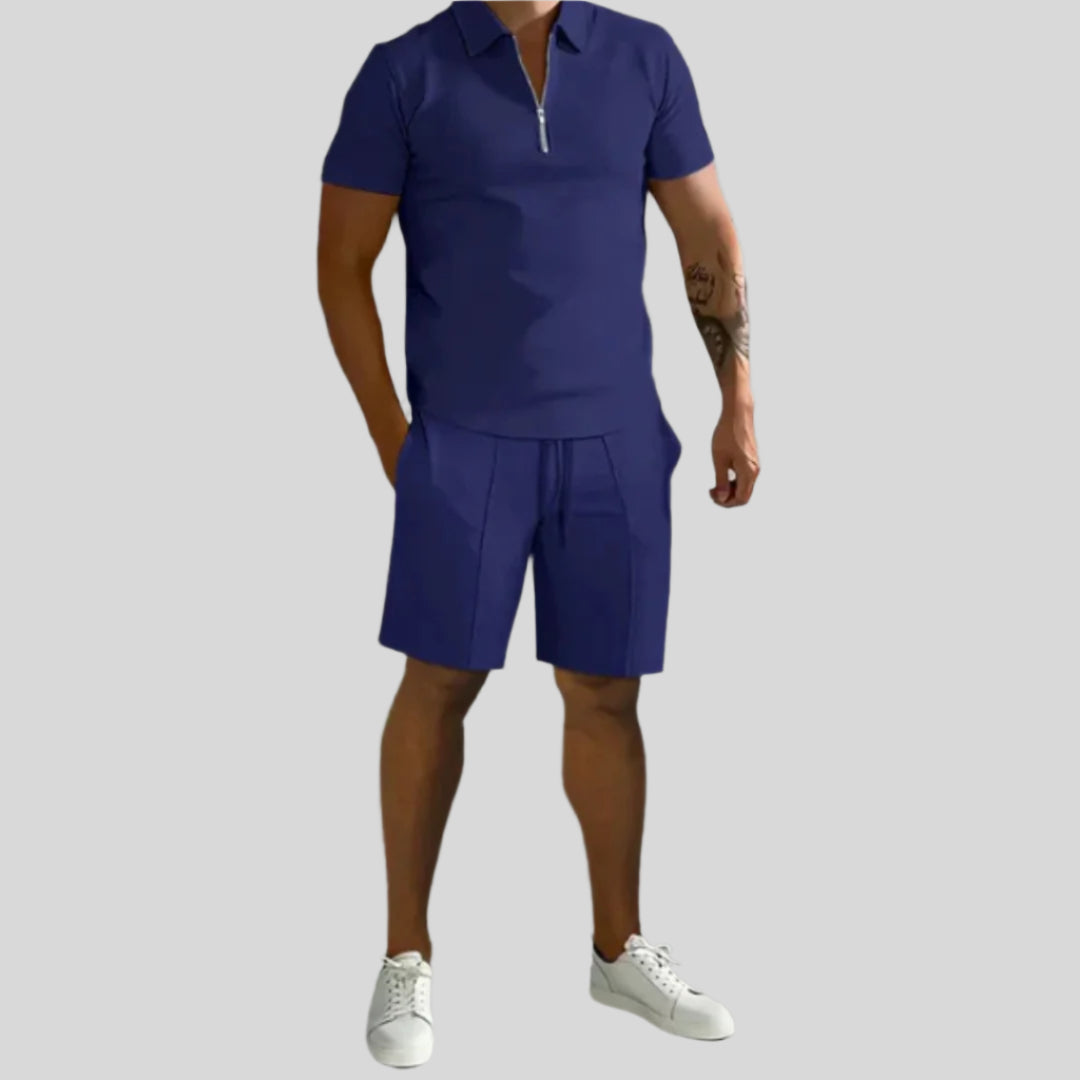 Halin | Herren Moderner Sommer-Set | Mit Kurzer Hose