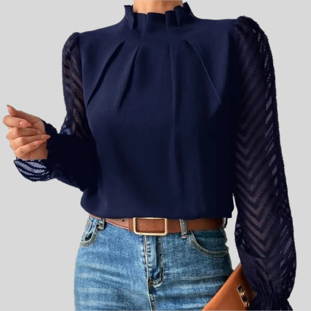 Harmony | Damen Eleganter Gemustertes Oberteil | Stilvol