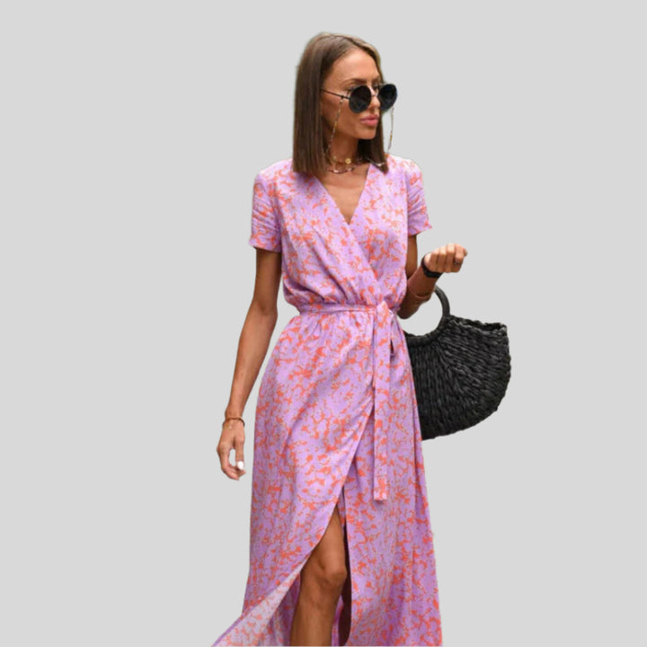 Wilma | Damen Bequemes Blumenkleid | Maxi