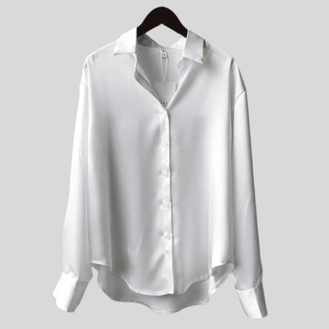 Elegante Bluse mit Knopfleiste | Langarm