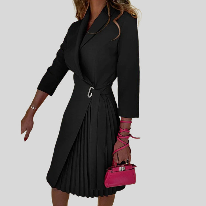 Elegant Blazer Kleid | Gekerbter Kragen