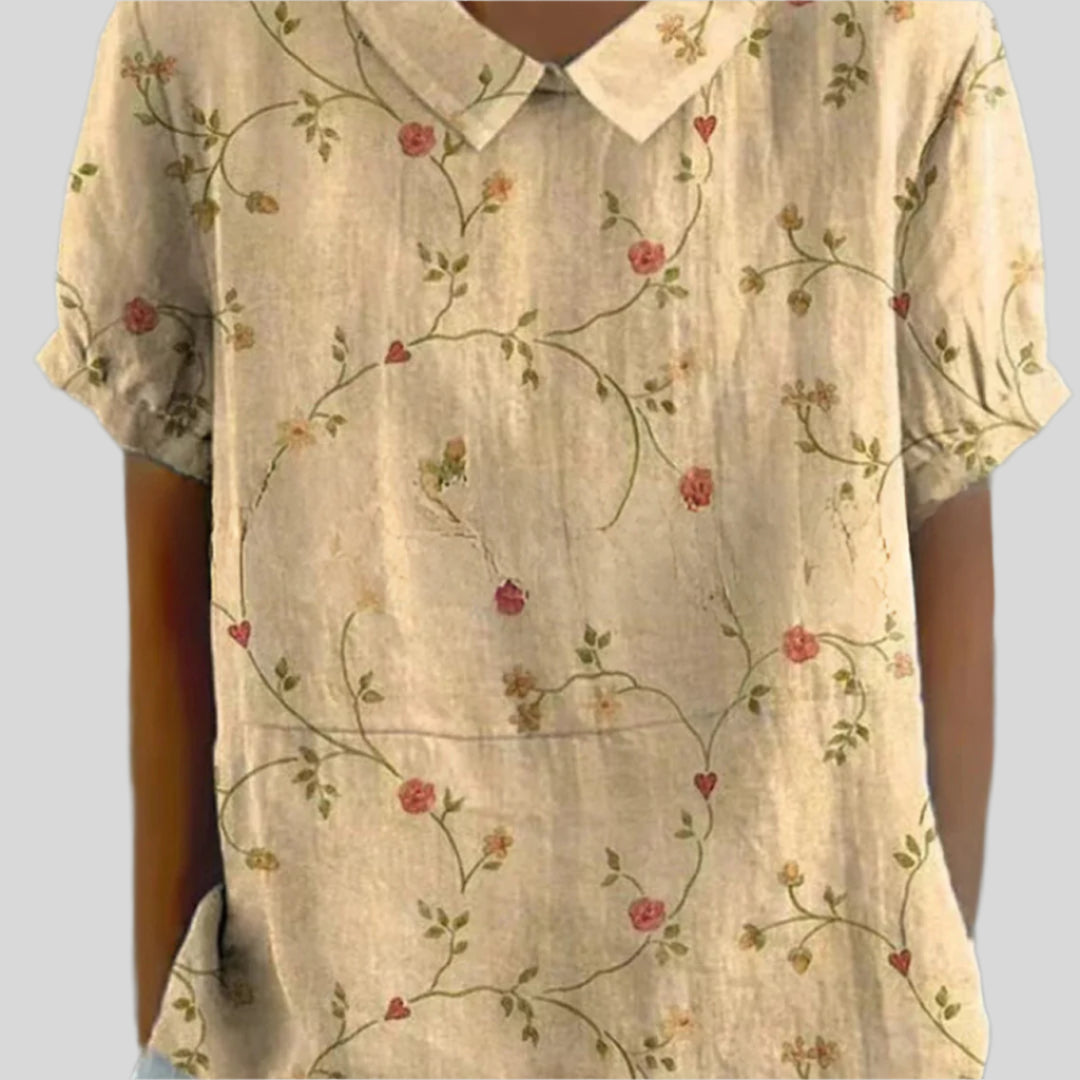 Elegante Blumen Bluse | Sommer