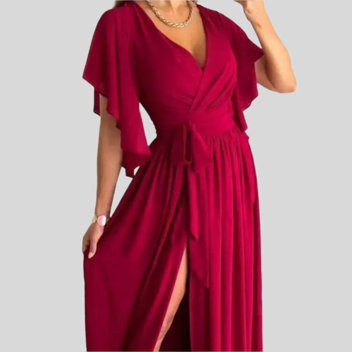 Diana | Damen Elegantes Cocktailkleid | V-Ausschnitt
