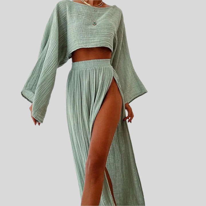Alexia | Damen Elegantes Zweiteiliges Set | Sommer