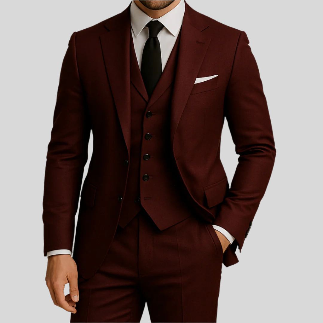 Alistair | Herren Elegantes 3-teiliges Anzug-Set | Luxus