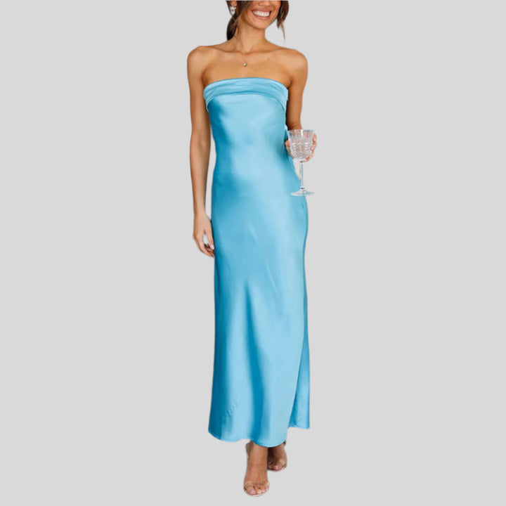 Elegantes Trägerloses Maxikleid | Sommer