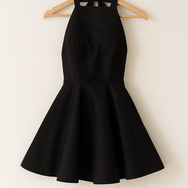 Elegantes Partykleid mit Rückenschleife | Mini