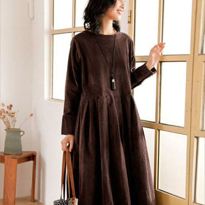 Rosalind | Damen Schickes Cordkleid | Midi