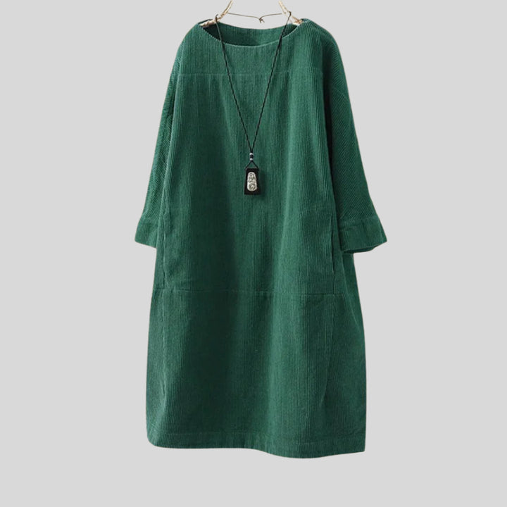 Tilly | Damen Elegant Langarm Kleid | Midi