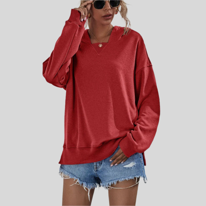 Liorah | Damen Gemütlicher Übergroßer Sweatshirt | Kapuze