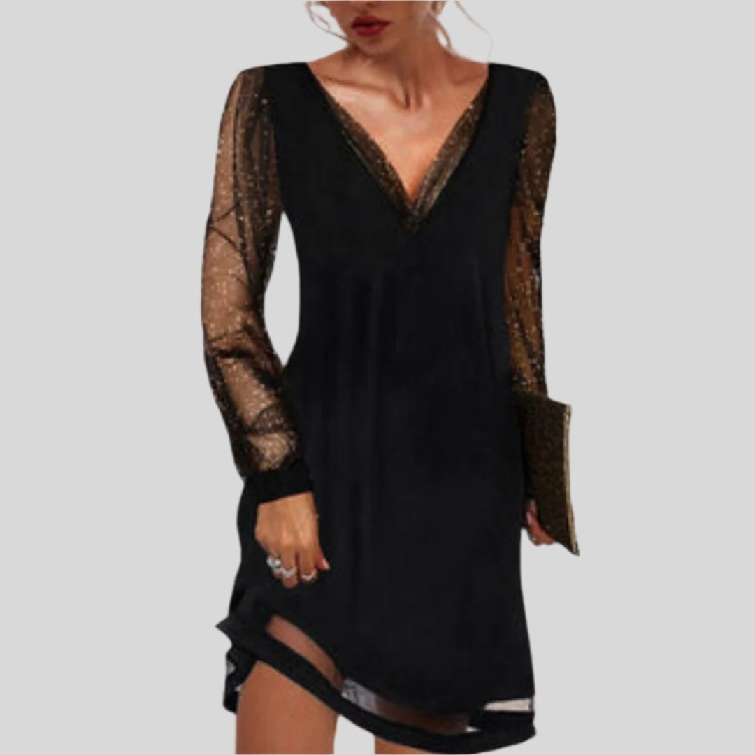 Galadriel | Damen Elegantes V-Ausschnitt Sommerkleid | Midi