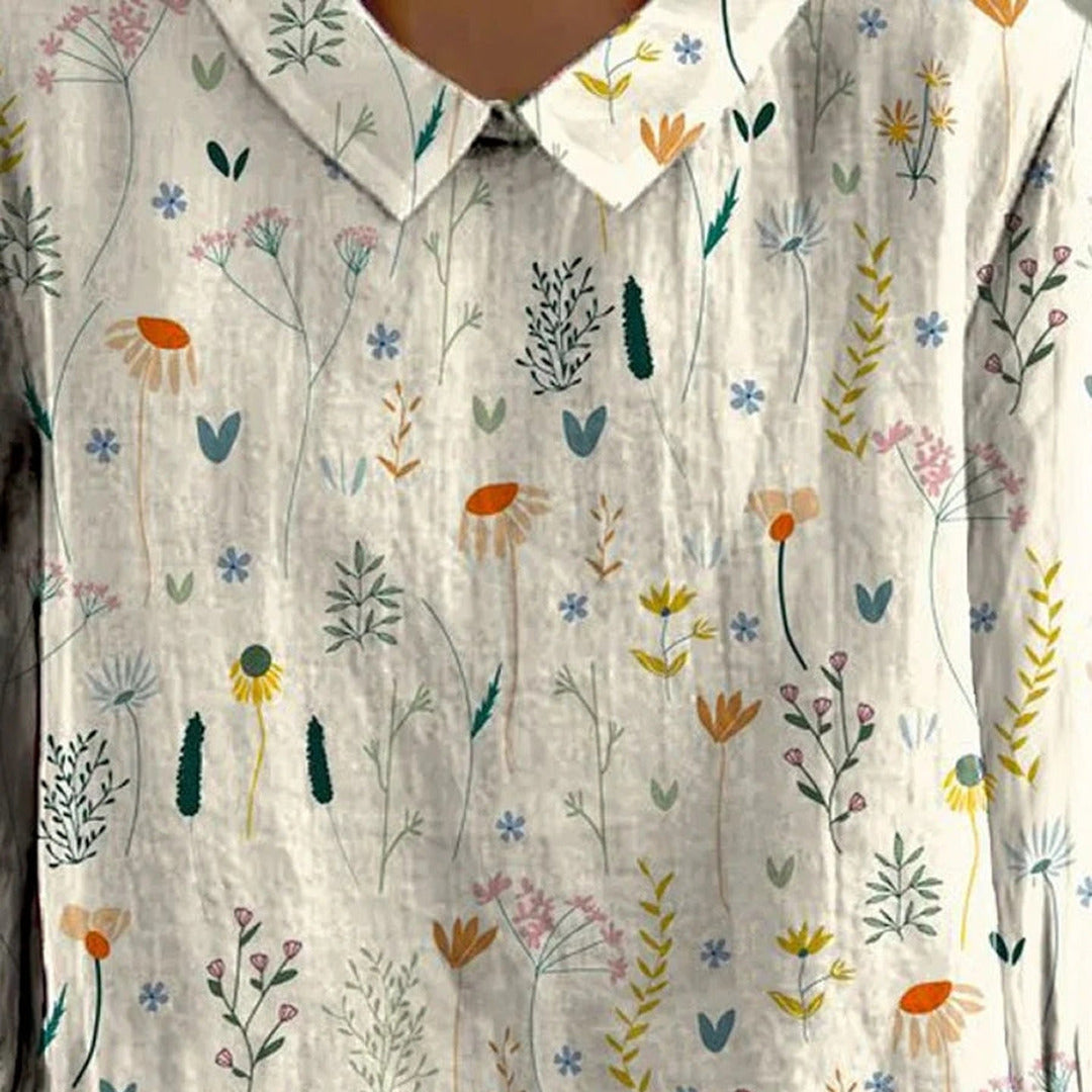 Elegante Wildblumenbluse | Atmungsaktiv