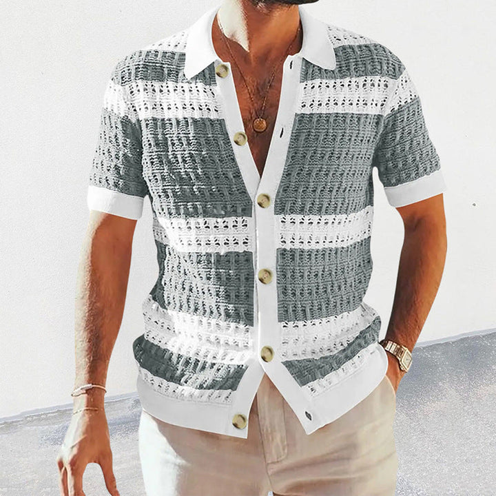 Stefanus | Herren Elegantes Strick-Poloshirt | Sommer