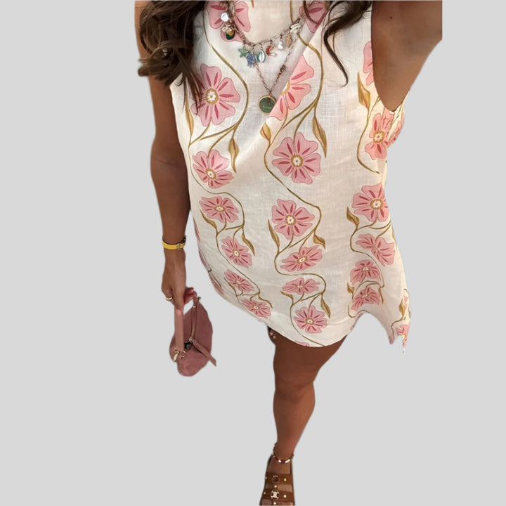 Elegantes Blumiges Sommerkleid | Mini