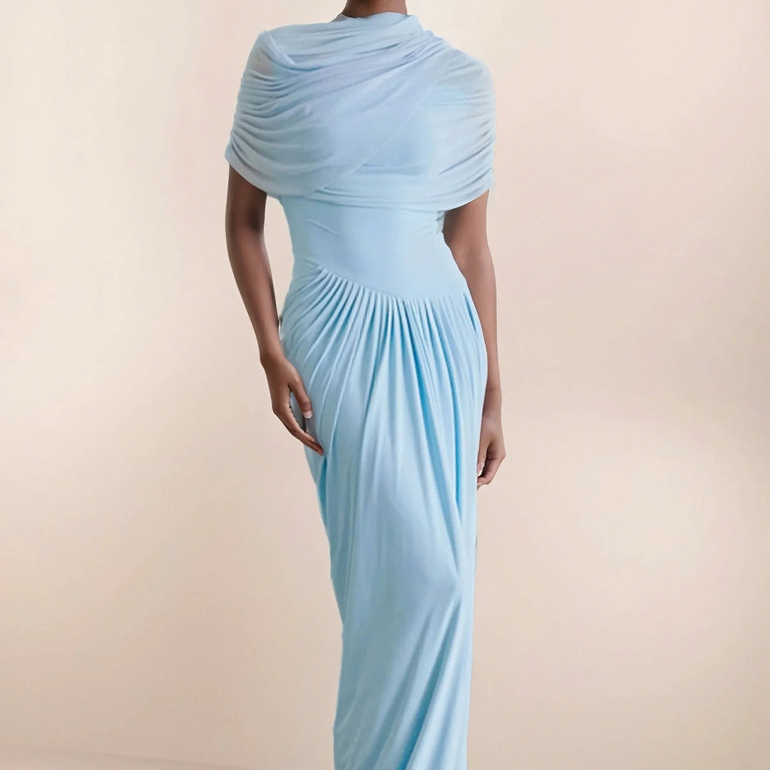 Elegant Drapiertes Kleid | Maxi