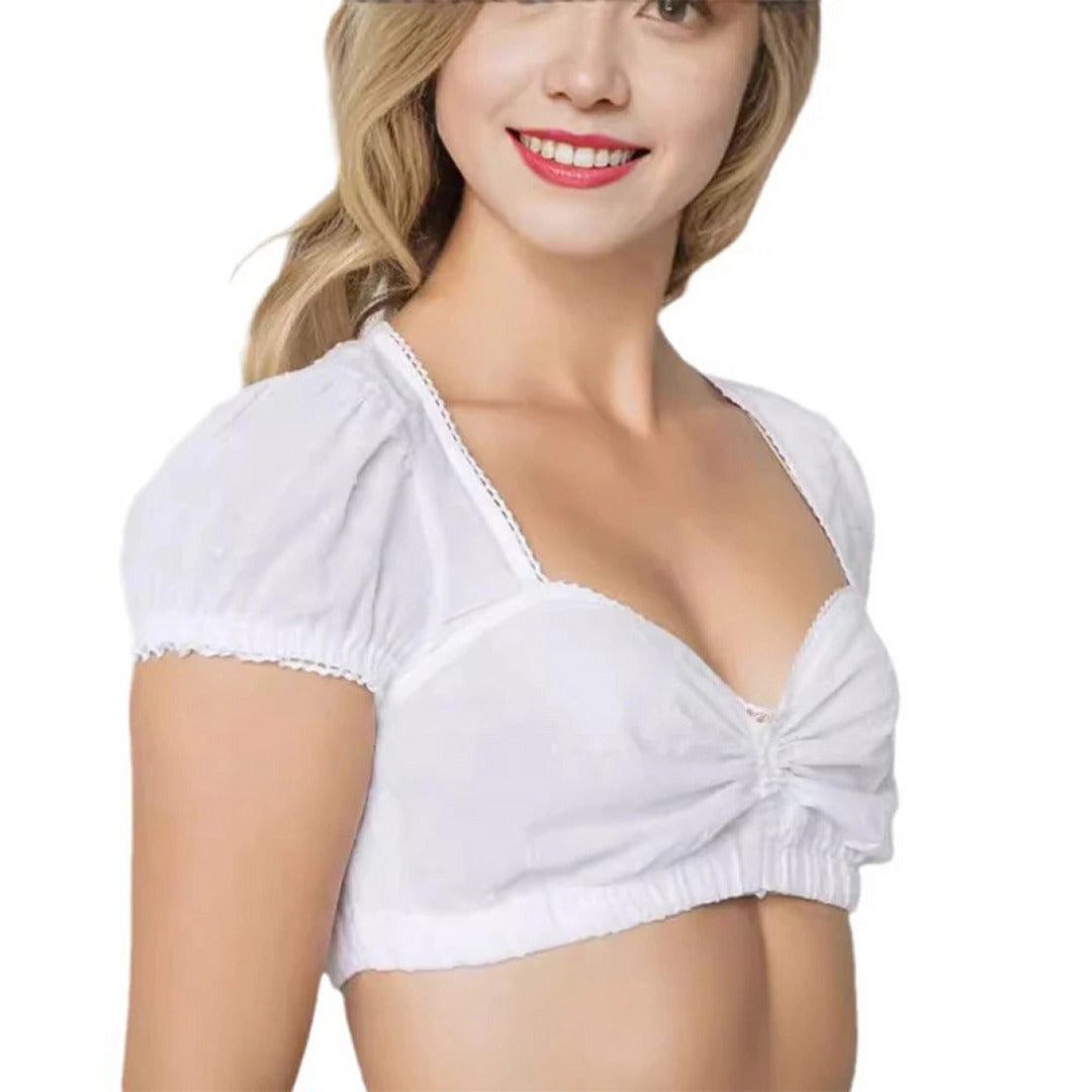 Kurze Ärmel Oktoberfest Dirndl Bluse | Sommer
