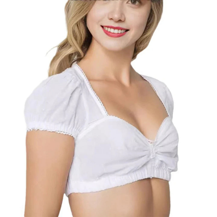 Kurze Ärmel Oktoberfest Dirndl Bluse | Sommer