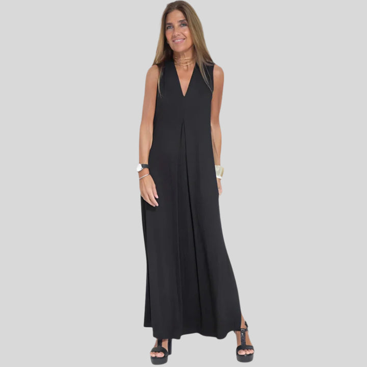 Eniee | Damen Elegantes Ärmellos Sommerkleid | Maxi