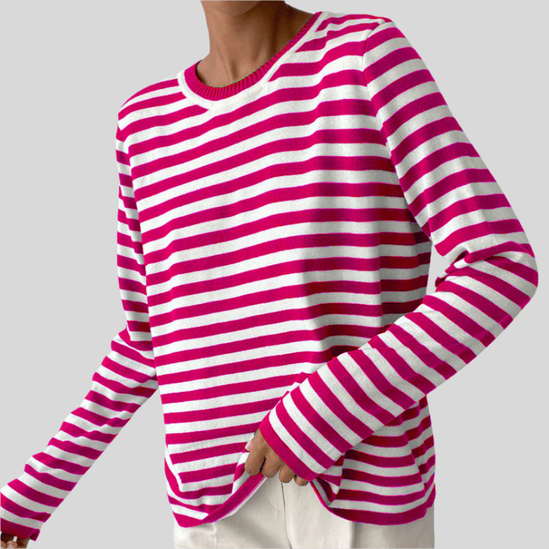 Skylar | Damen Gestreifter Pullover | Sommer