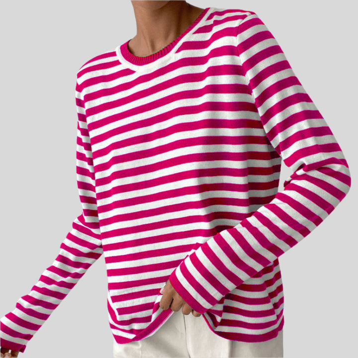 Skylar | Damen Gestreifter Pullover | Sommer