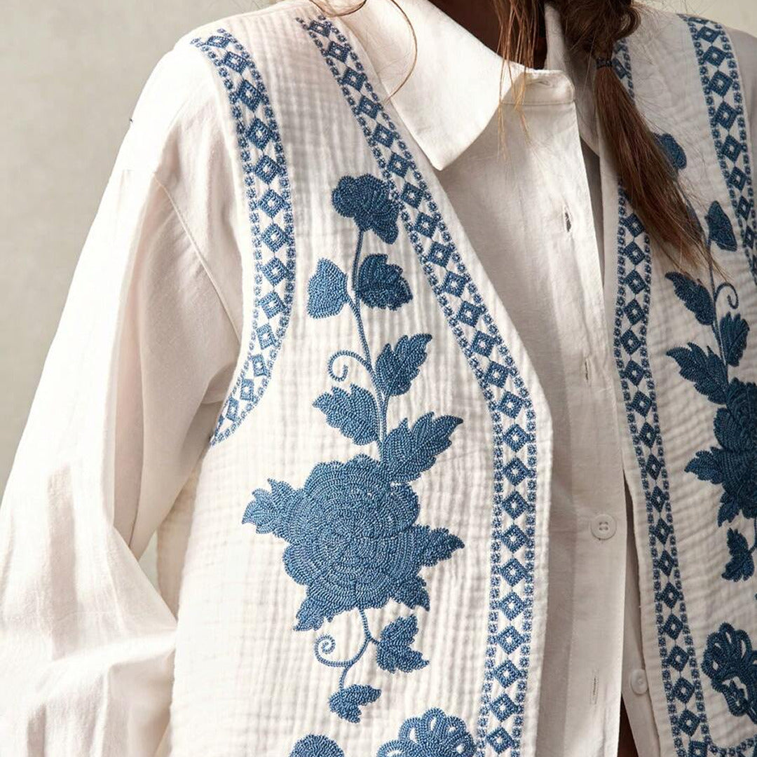 Bestickte Boho Weste | Trendig