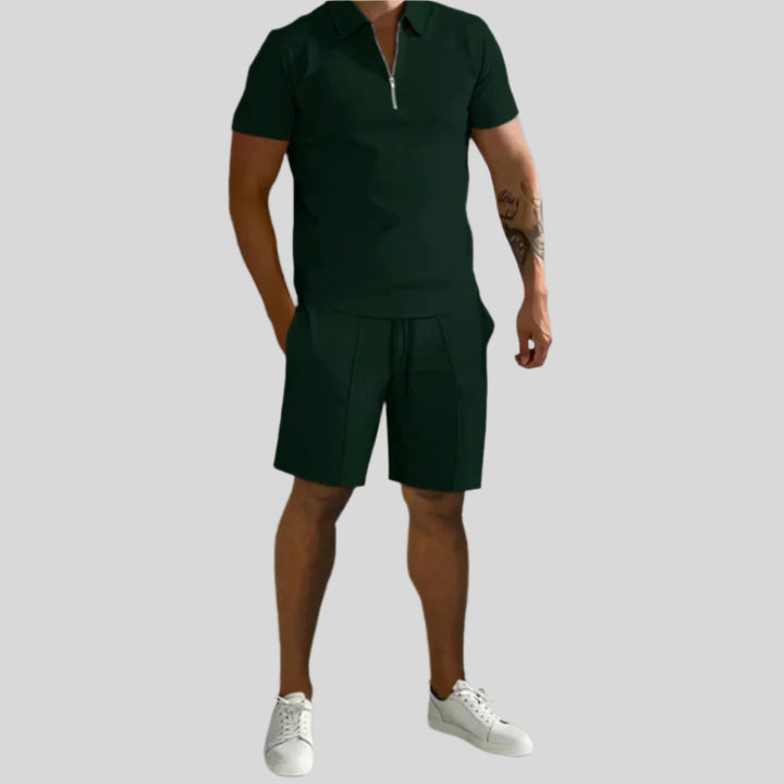 Halin | Herren Moderner Sommer-Set | Mit Kurzer Hose