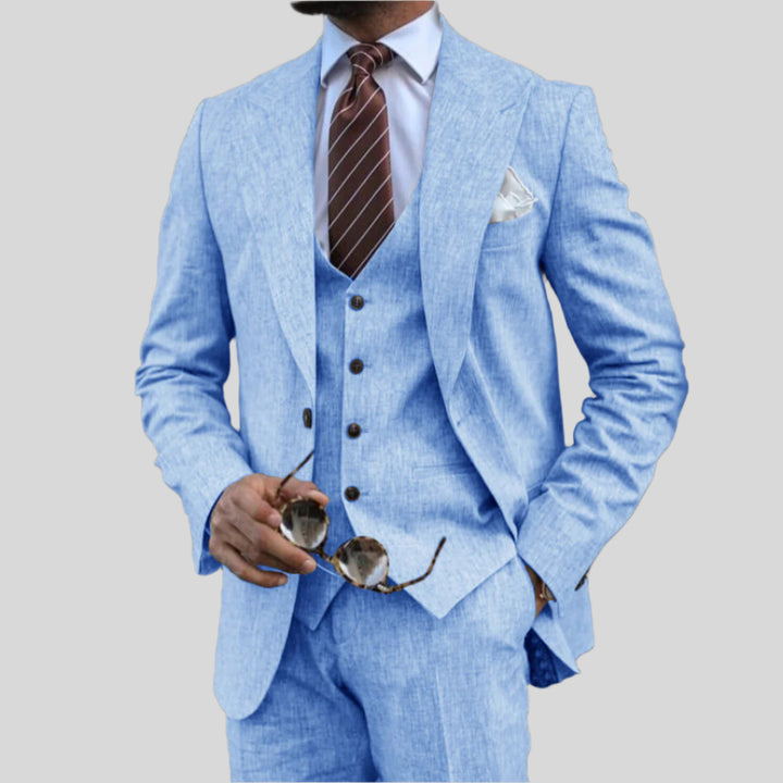 Malte | Herren Elegantes 3-teiliges Anzug-Set | Stilvoll