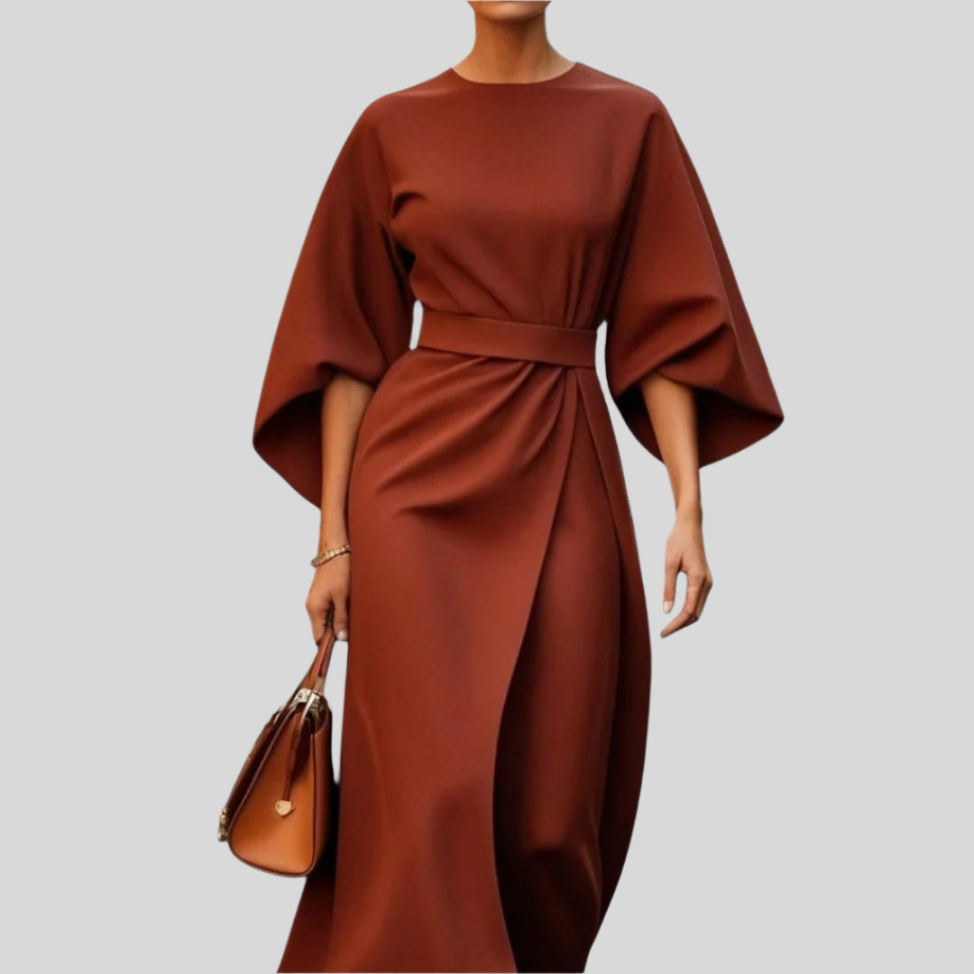 Hazel | Damen Elegant Abendkleid | Kurzarm