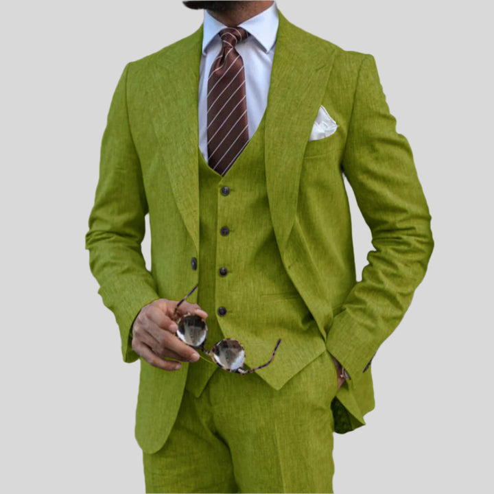 Malte | Herren Elegantes 3-teiliges Anzug-Set | Stilvoll