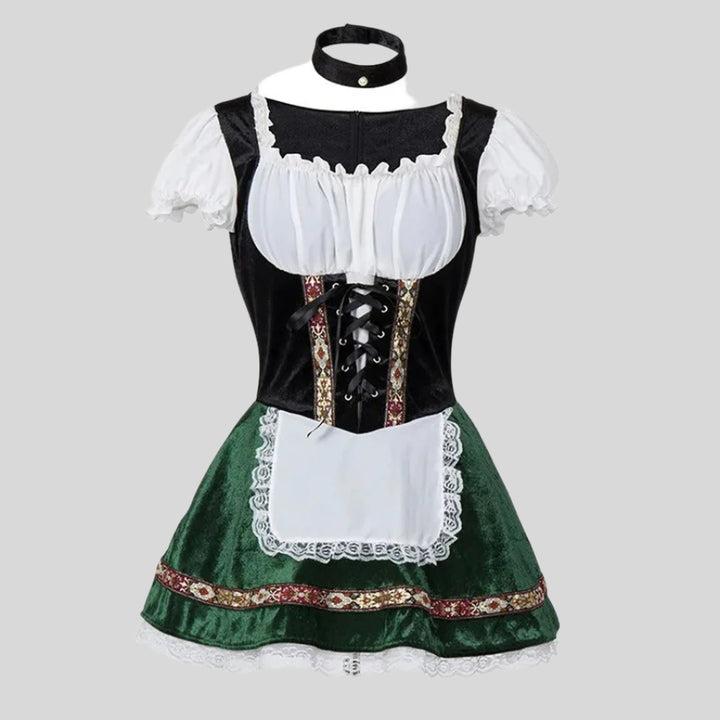 Elegantes Mini-Dirndl für das Oktoberfest | Kurzarmlig und stilvoll