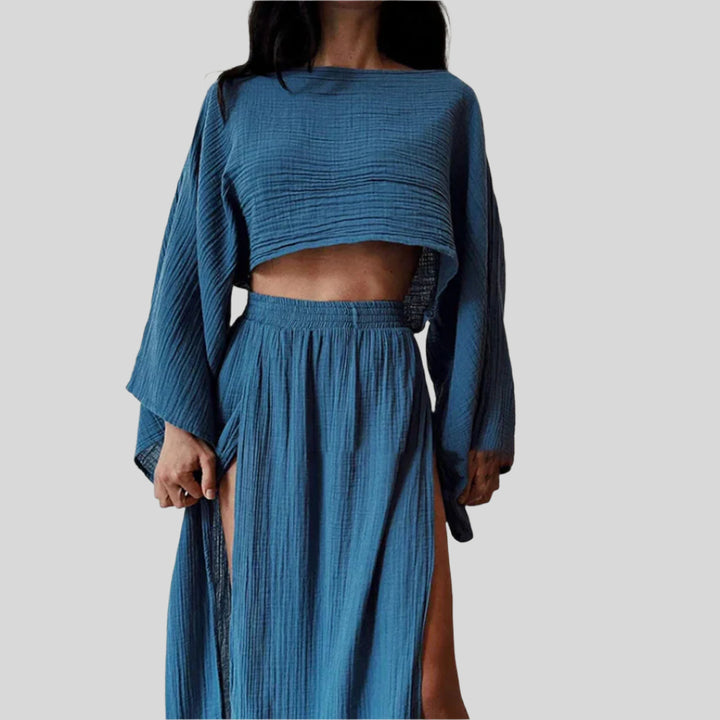 Alexia | Damen Elegantes Zweiteiliges Set | Sommer