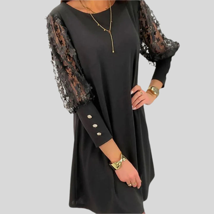 Langärmliges Sommerkleid | Mini