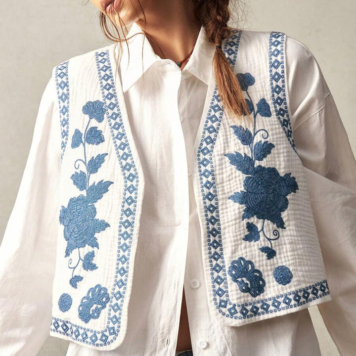Bestickte Boho Weste | Trendig
