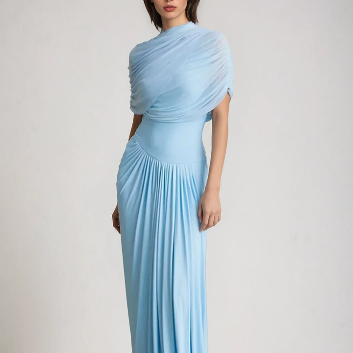 Elegant Drapiertes Kleid | Maxi