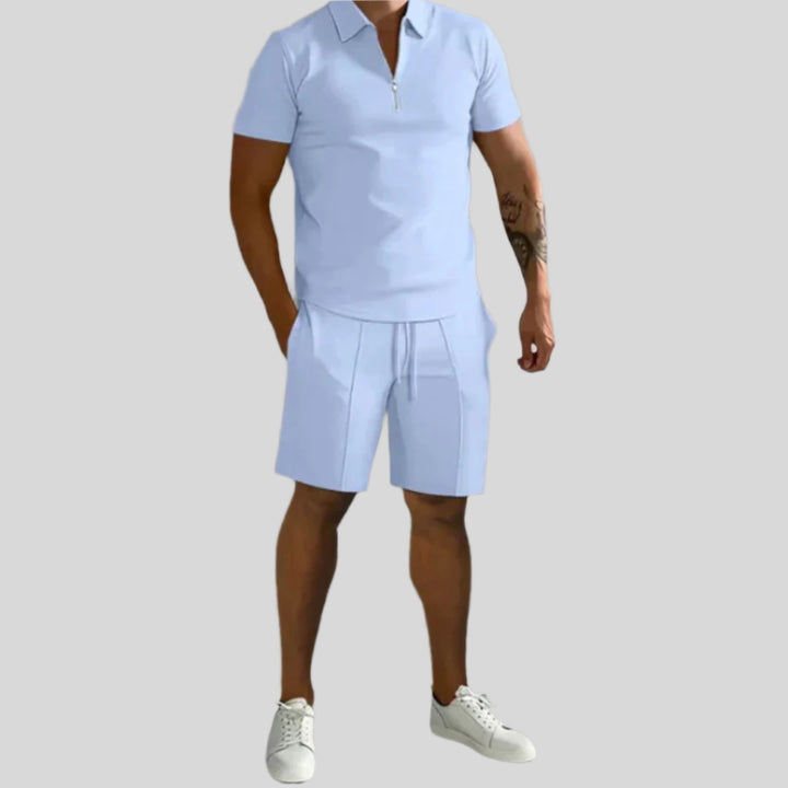 Halin | Herren Moderner Sommer-Set | Mit Kurzer Hose