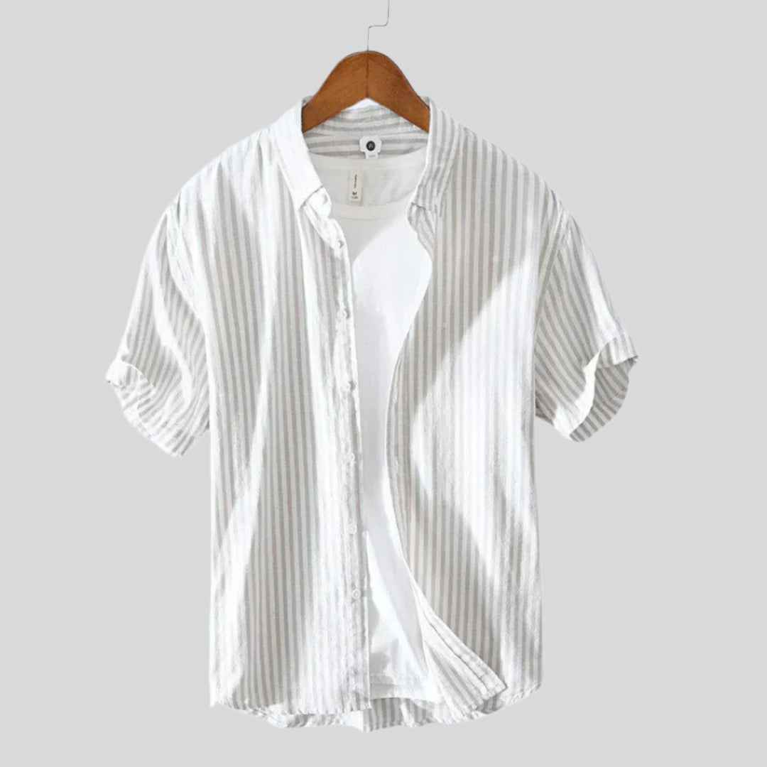 Torsten | Herren Elegantes Knopfleiste Hemd | Kurzarm