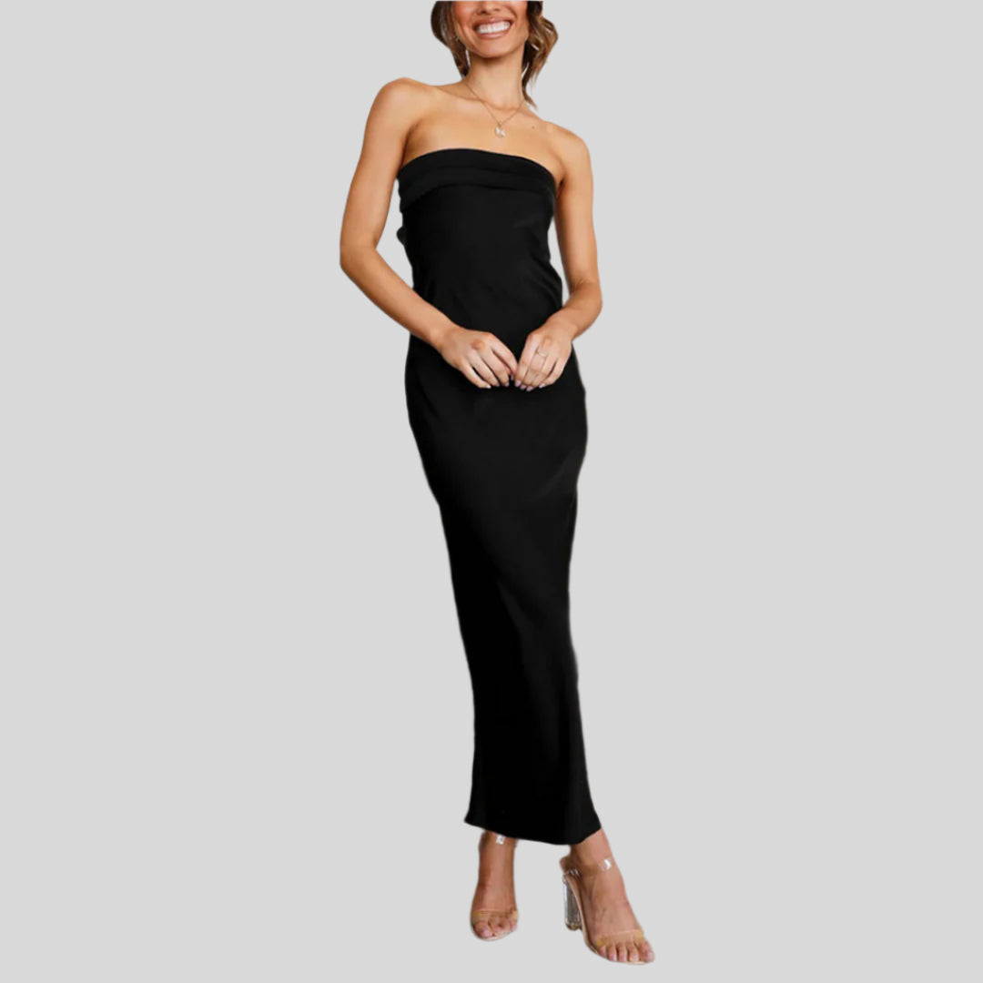 Elegantes Trägerloses Maxikleid | Sommer