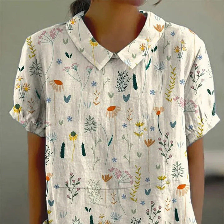 Elegante Wildblumenbluse | Atmungsaktiv