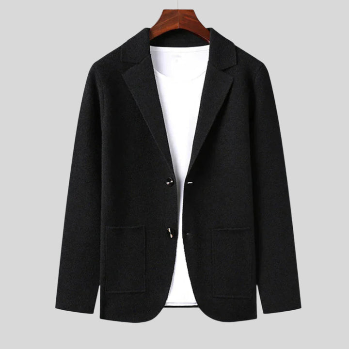 Sigmund | Herren Klassische Blazer-Strickjacke | Elegant
