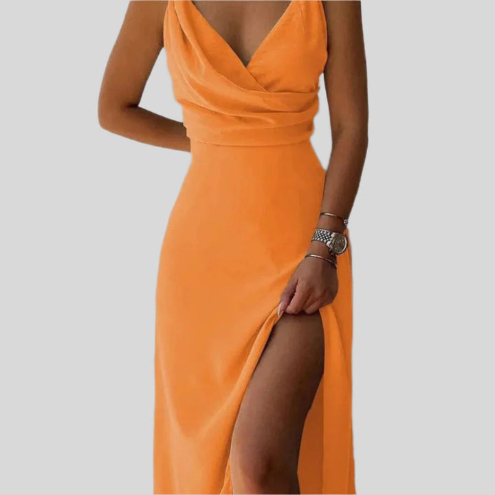 Elegantes Sommerkleid Mit Blumenmuster | Maxi