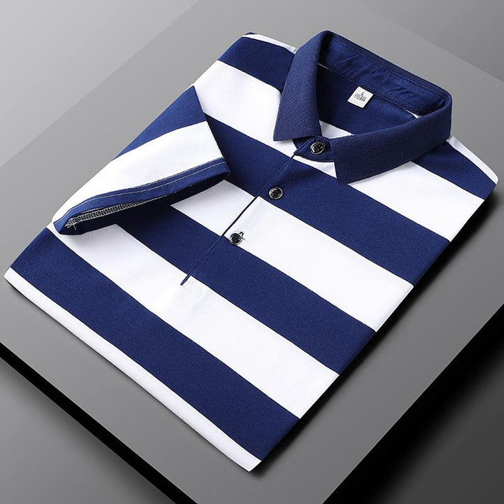 Gustave | Herren Gestreiftes Lässiges Poloshirt | Sommer