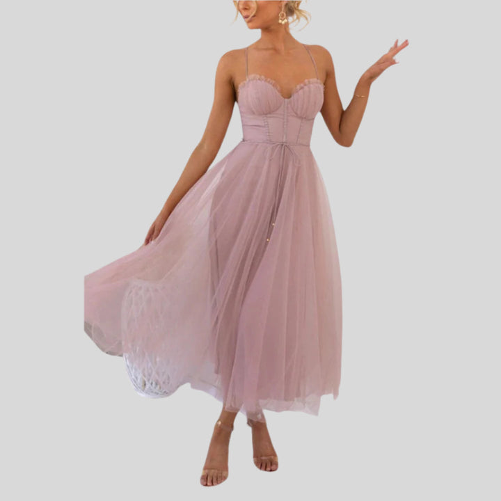 Loira | Damen Elegant Sommerkleid | Dehnbar