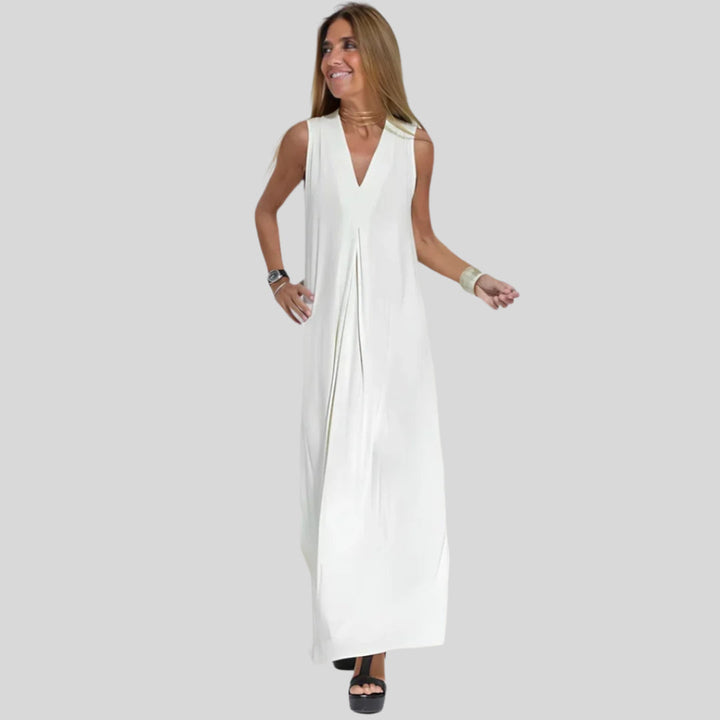 Azaria | Damen Ärmellos Kleid | Maxi