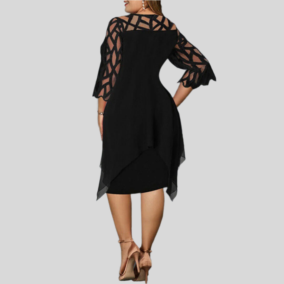Henriette | Damen Elegantes Midi Kleid | Sommer