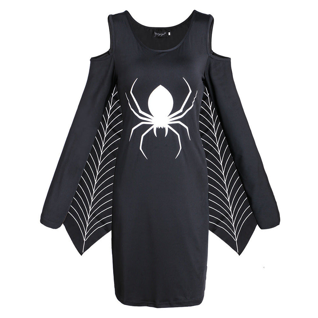Gothic Spider Halloween Kostüm-Kleid | Mini
