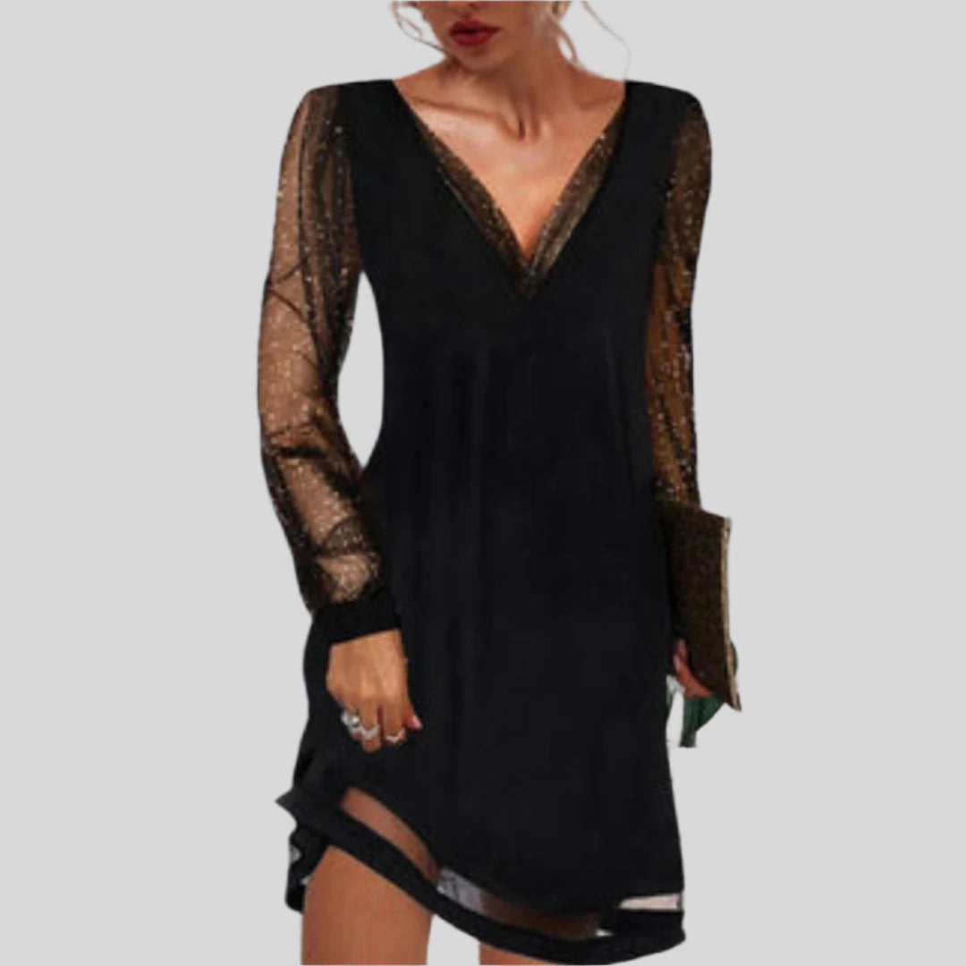 Galadriel | Damen Elegantes V-Ausschnitt Sommerkleid | Midi